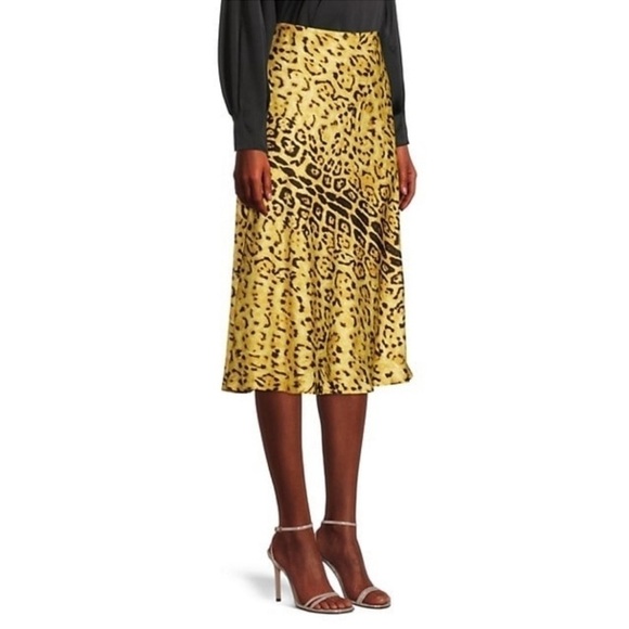 NEW Kobi Halperin Kathy Animal Print Midi Skirt - Picture 2 of 7